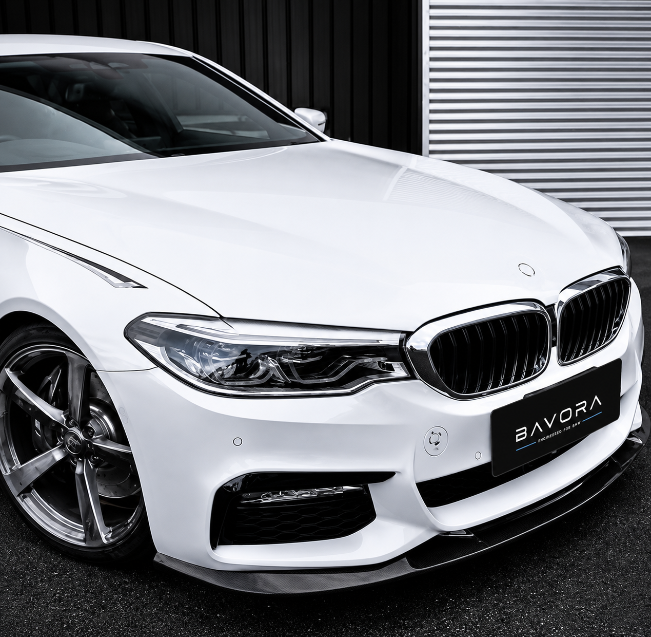 BAVORA 3D Style Carbon Fiber Front Lip (G30 5 Series 2017–2020)