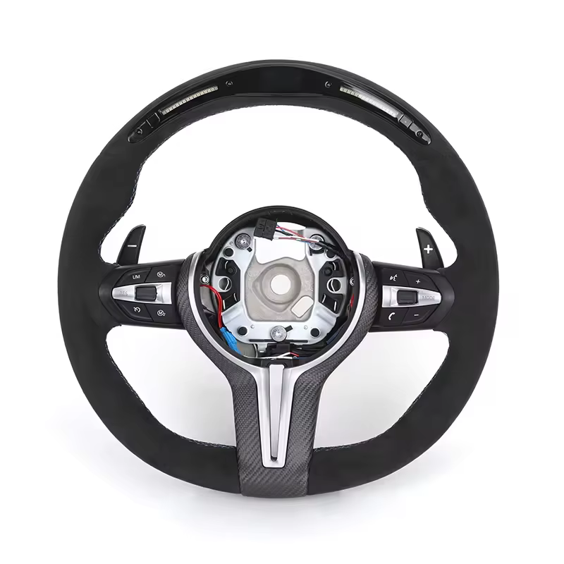 BAVORA Alcantara Steering Wheel with LED RPM Display (F-Series)