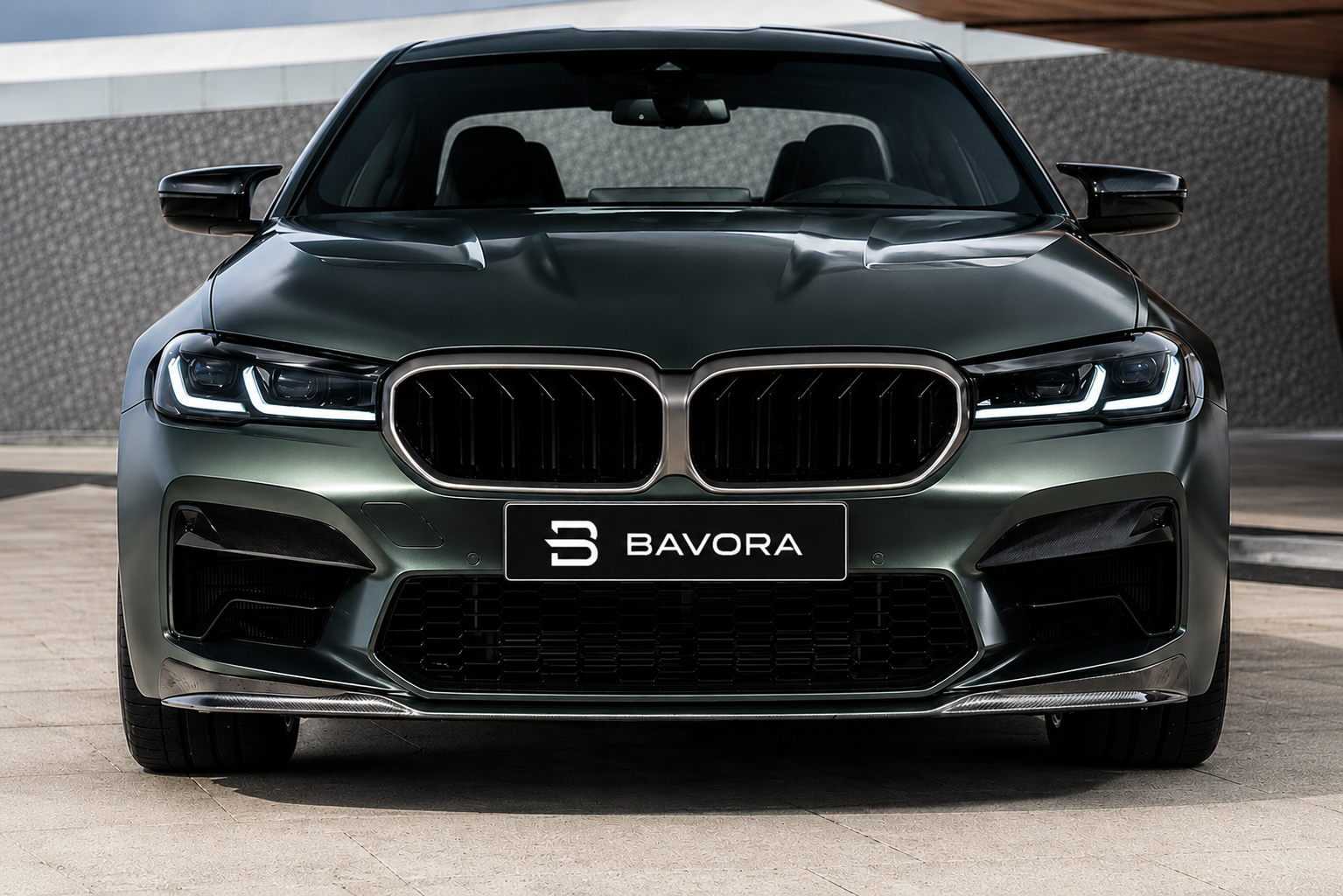 BAVORA Dry Carbon CS Style Front Lip (BMW F90 M5 LCI 2021–2023)